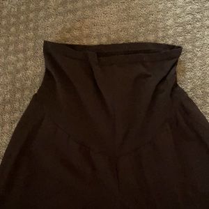 Black 1x Maternity work pants